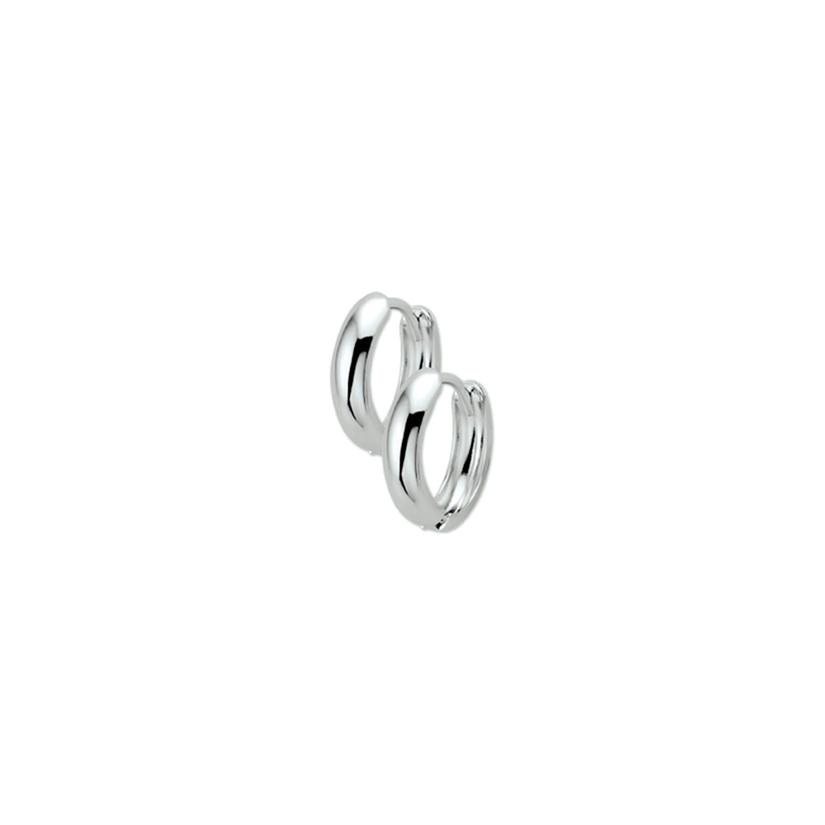 klapoorringen 2,5 mm bol 14K witgoud - bol