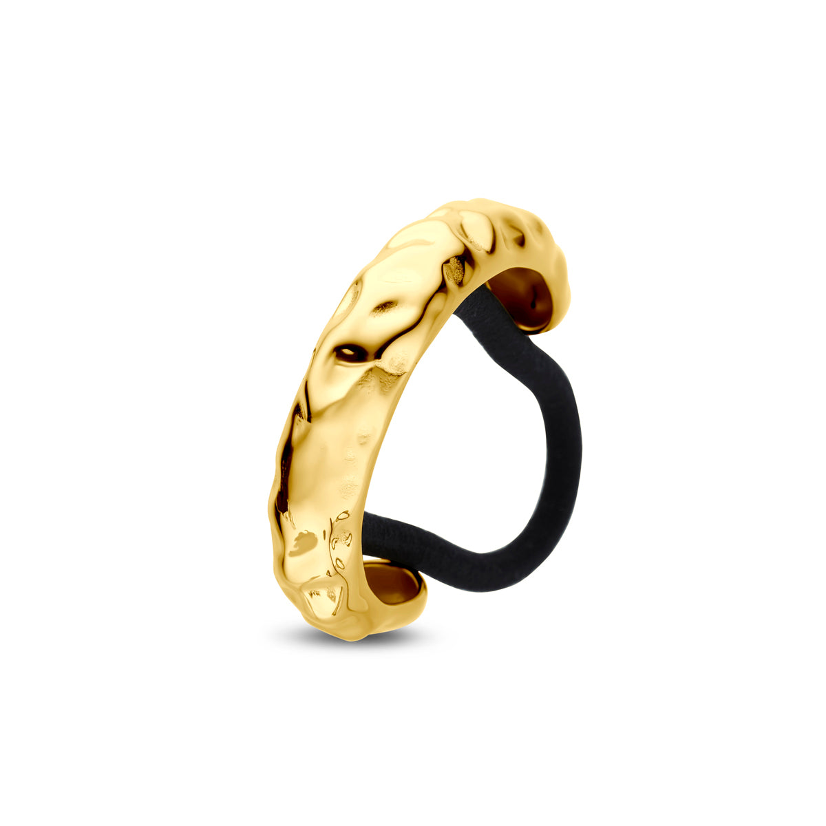 hair cuff gehamerd ion plating 11 x 51 mm edelstaal