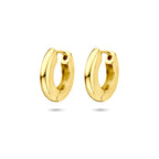 Klappcreolen 15,5 mm, 1 Mikron versilbert (gelb)