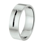 ring 7 mm zonder cz edelstaal