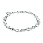 Armband Zirkonia 6,2 mm 18 + 2 cm Silber rhodiniert