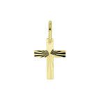 Anhänger Kreuz massiv 14K Gelbgold
