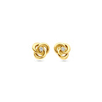 Ohrstecker Zirkonia 7 mm 14K Gelbgold