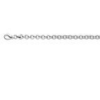 jasseron 6,5 mm zilver wit