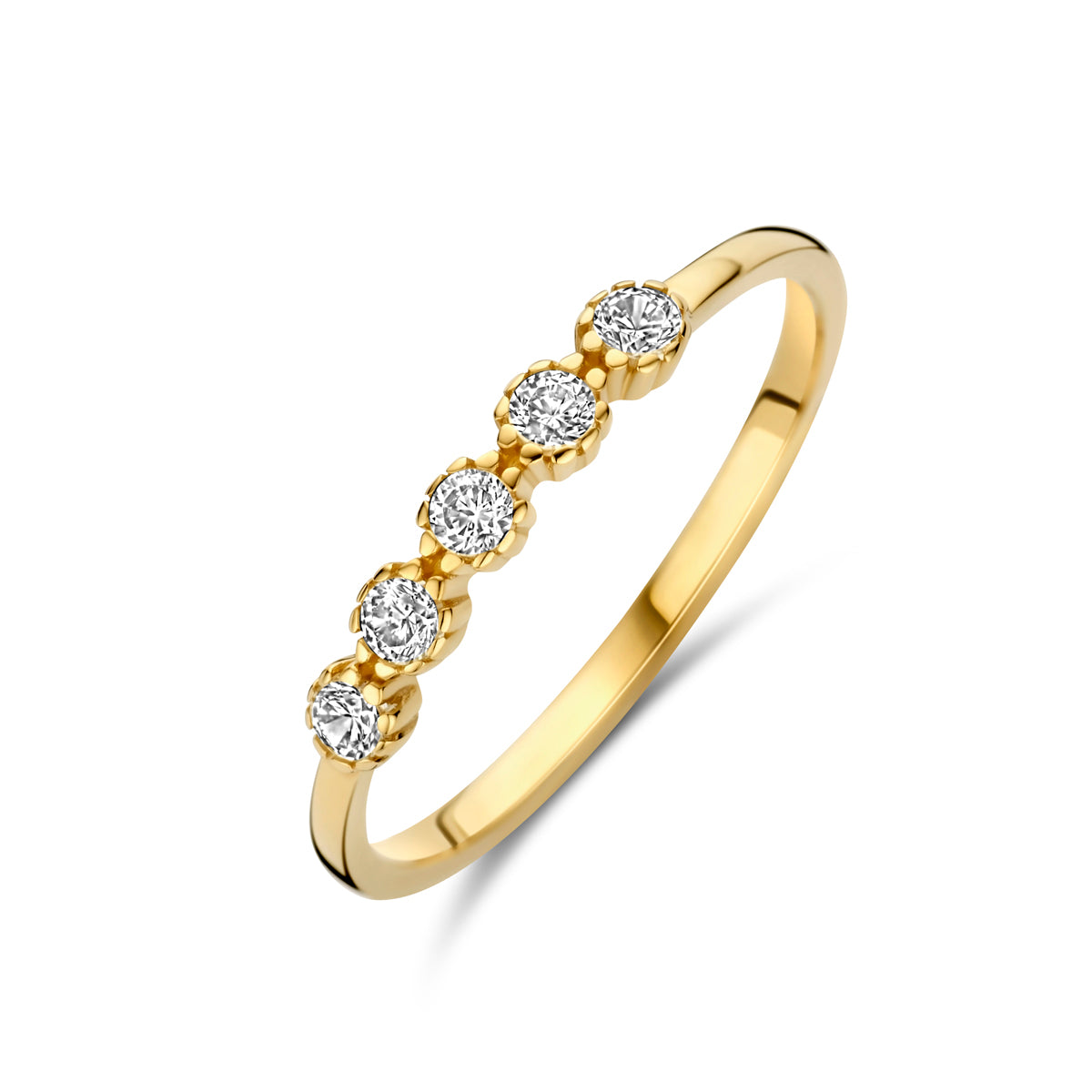 9k ring zirkonia 9K geel