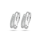 klapoorringen zirkonia zilver gerhodineerd