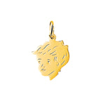 Anhänger Junge 15 mm 14K Gelbgold
