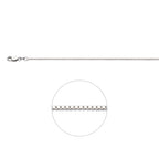 Venezianerkette 1,2 mm Silber rhodiniert