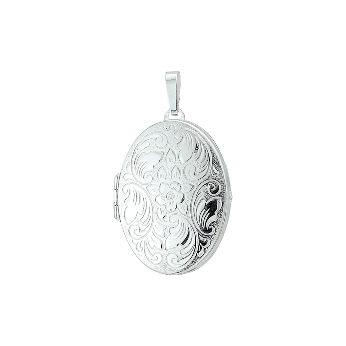 Medaillon Gravur 37 mm Silber weiß