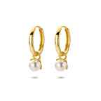 Ohrringe Perlen 18 mm 14K Gelbgold