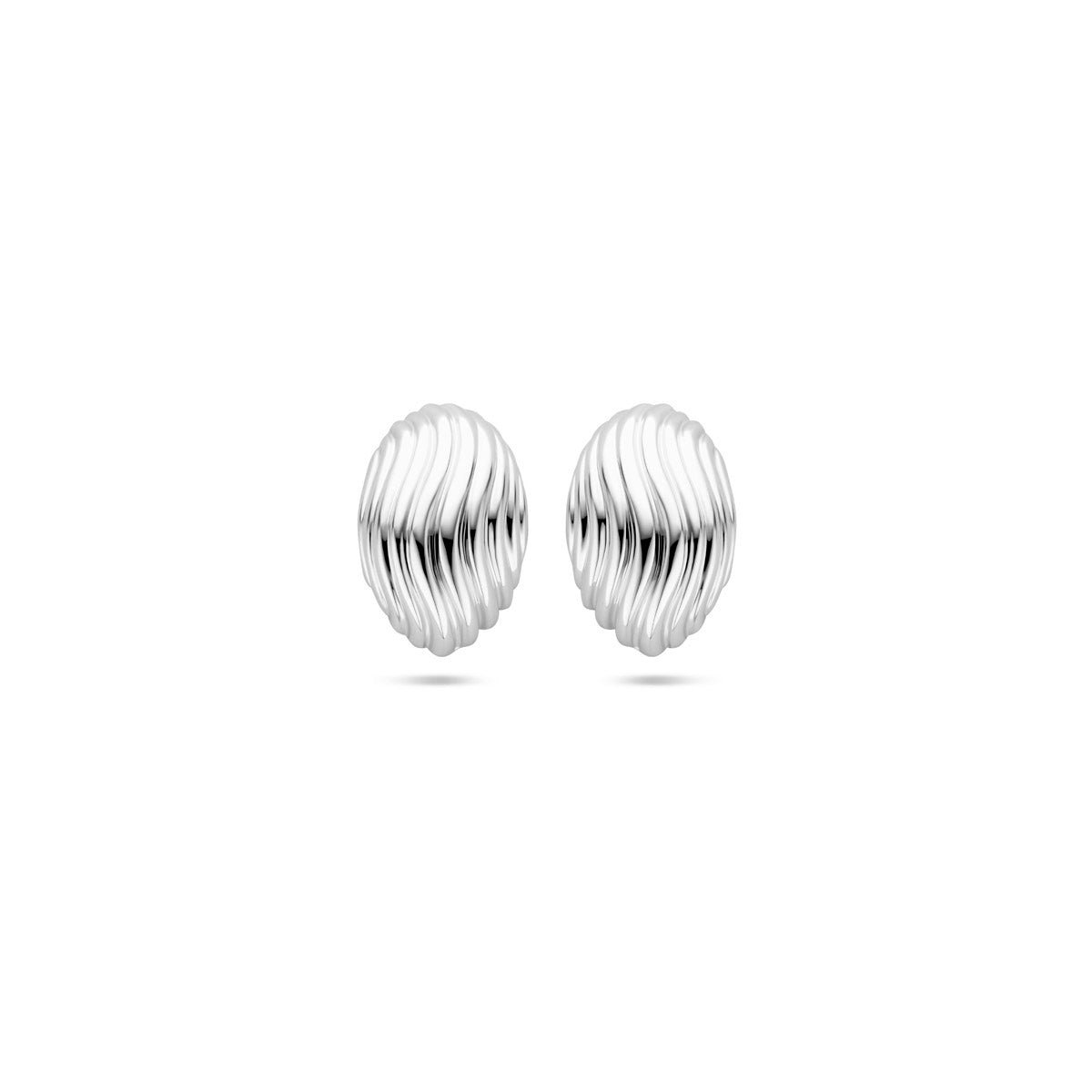 Ohrstecker 18 mm rhodiniertes Silber