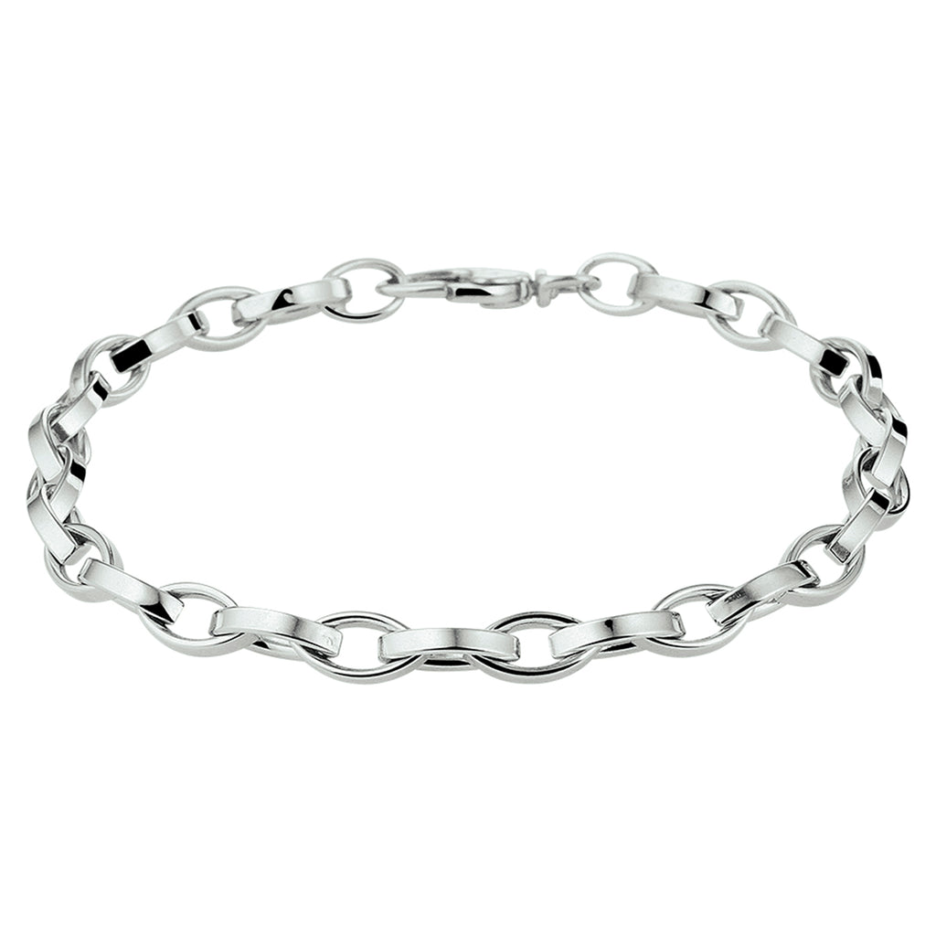 Armband Anker 5,2 mm 19 cm Silber rhodiniert