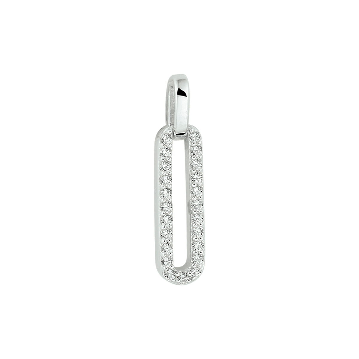 hanger zirkonia zilver gerhodineerd