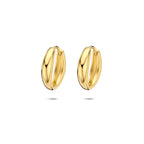 Klappohrringe 14,5 mm 1 Mikron versilbert (gelb)