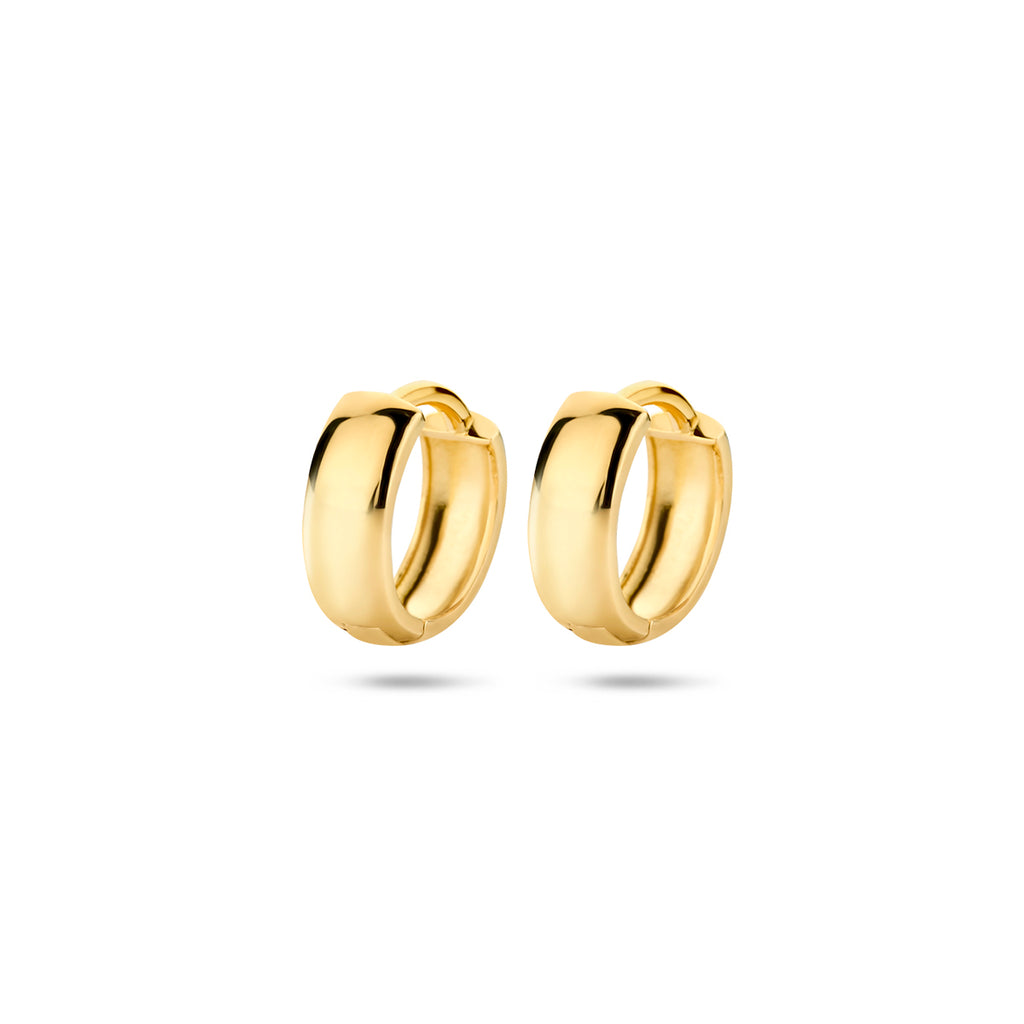 klapoorringen 12 mm 14K geelgoud