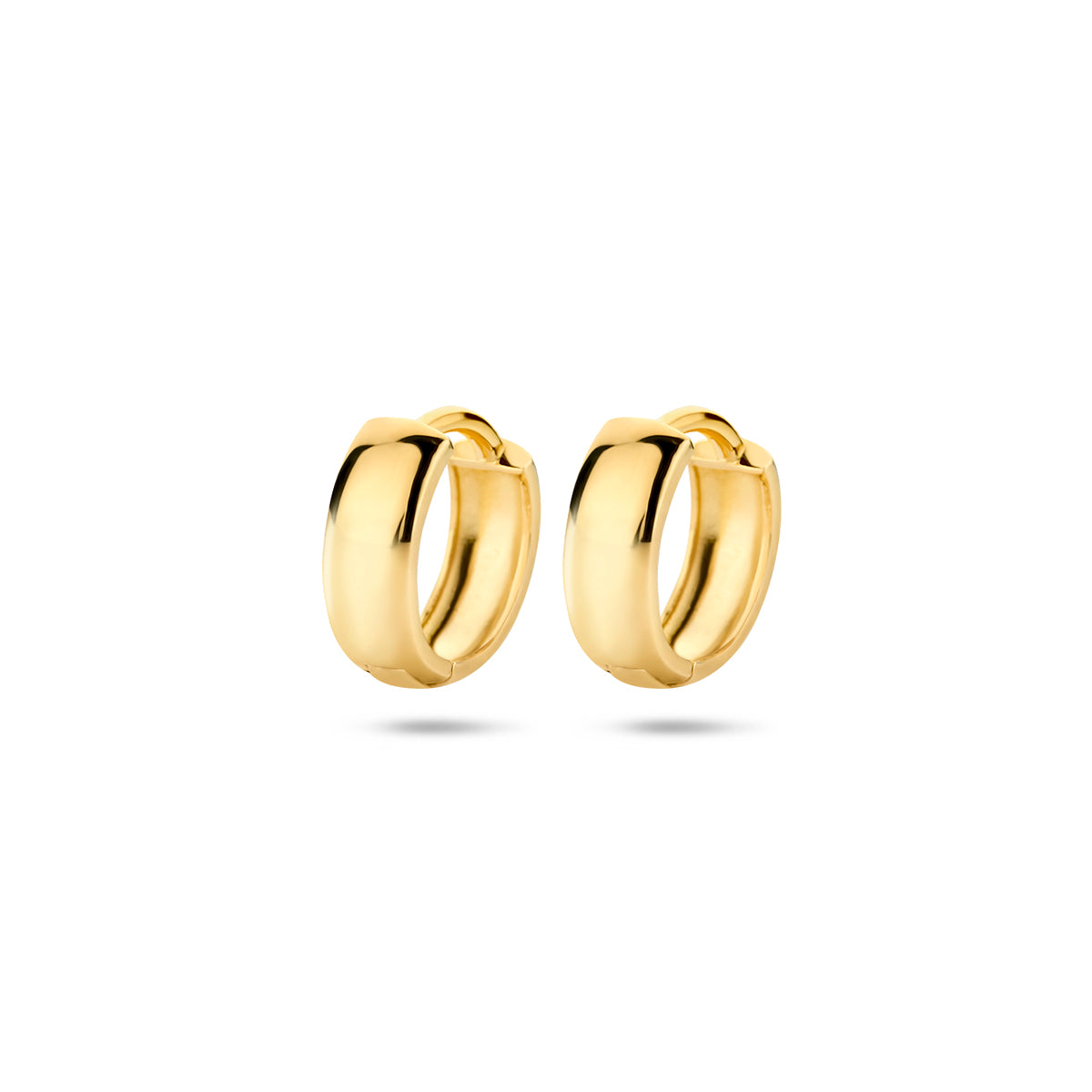 klapoorringen 12 mm 14K geelgoud