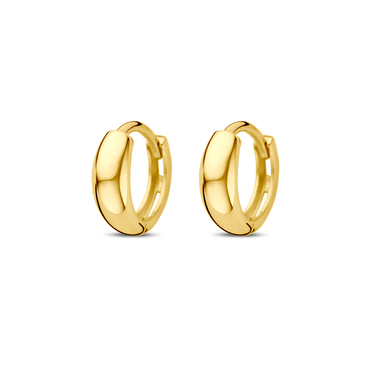 klapoorringen 10 mm 14K geelgoud
