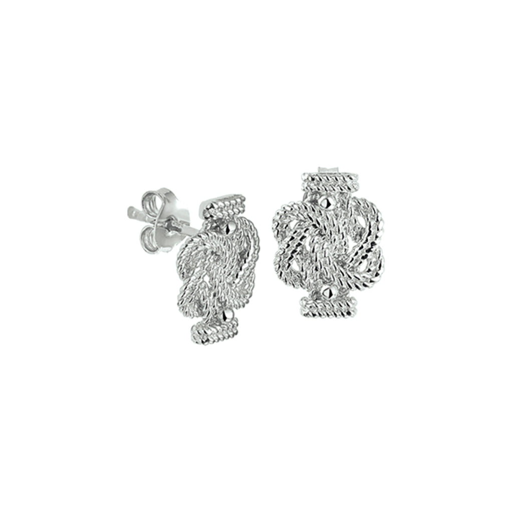 Ohrstecker Surinamesischer Teppichklopfer Silber rhodiniert