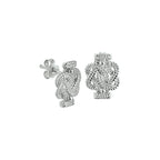 Ohrstecker Surinamesischer Teppichklopfer Silber rhodiniert