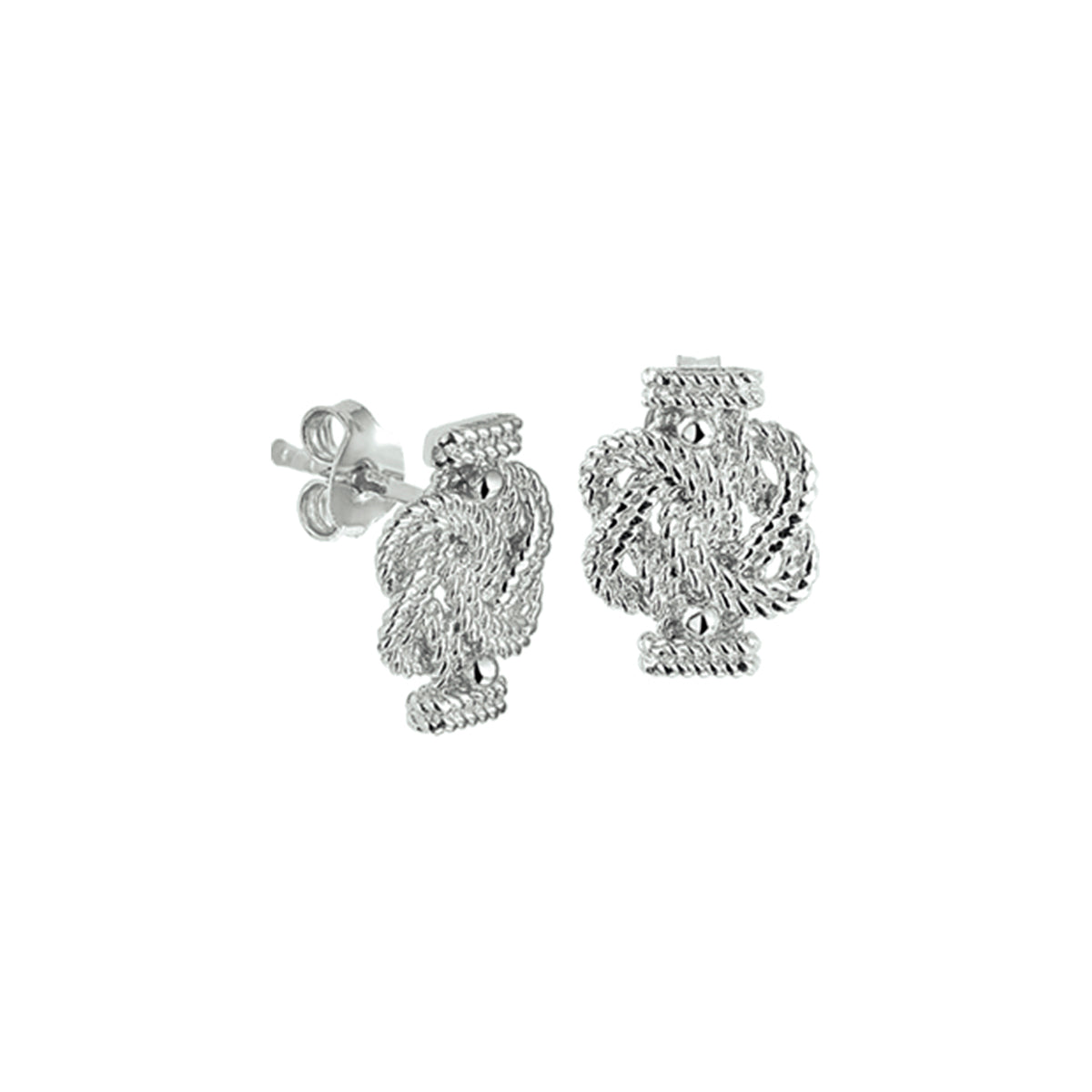 Ohrstecker Surinamesischer Teppichklopfer Silber rhodiniert