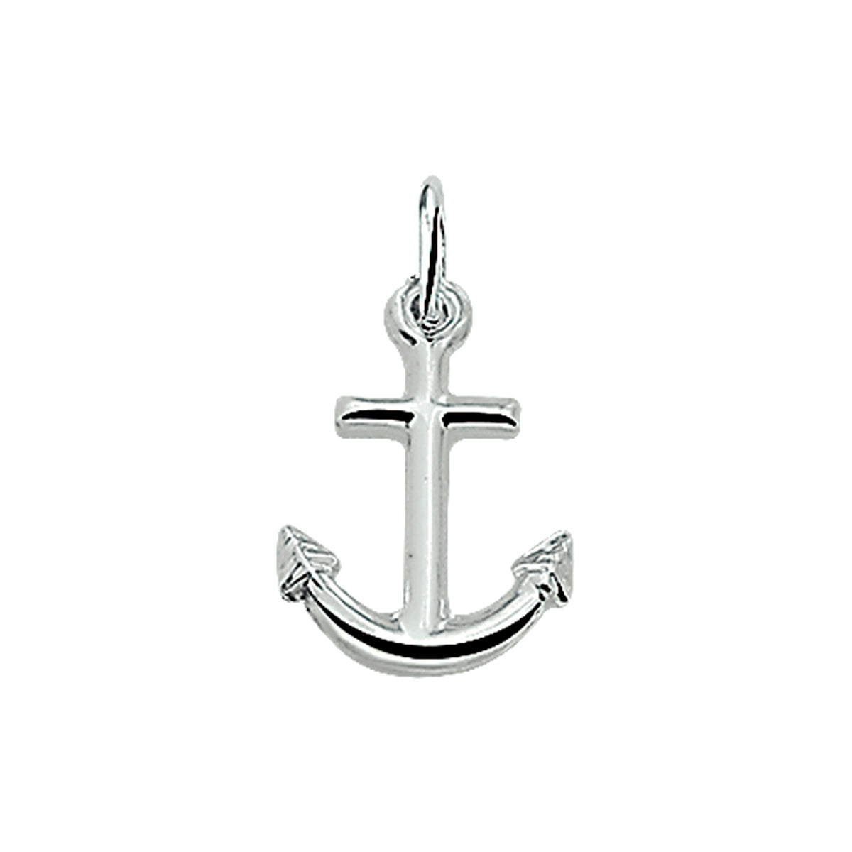 hanger anker zilver wit