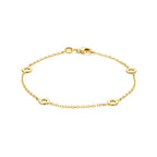 armband 19 cm 14K geelgoud