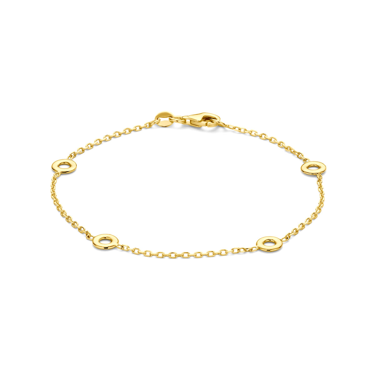 armband 19 cm 14K geelgoud