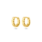 klapoorringen hartjes 2 mm 14K geelgoud - rond