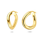 Ohrringe 23 mm 1 Mikron silbervergoldet (gelb)