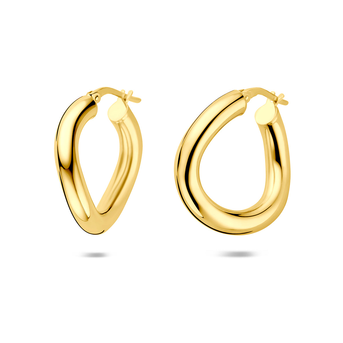 Ohrringe 23 mm 1 Mikron silbervergoldet (gelb)