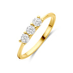 ring zirkonia 14K geelgoud