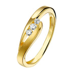 Ring Zirkonia 14K Gelbgold