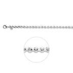 jasseron 5,5 mm zilver gerhodineerd