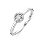Ring Zirkonia Silber rhodiniert