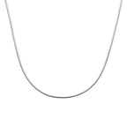 Panzerhalskette 2 mm 40 + 4 cm Silber rhodiniert