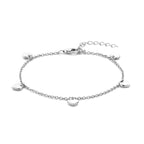 Armband Herzen 16 + 3 cm Silber rhodiniert