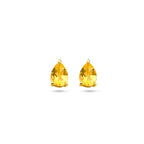 oorknoppen citrien 14K geelgoud