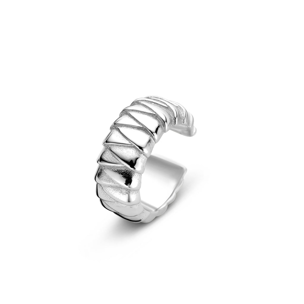 ear cuff 12,5 mm zilver gerhodineerd