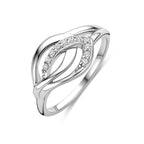 Ring Zirkonia Silber rhodiniert
