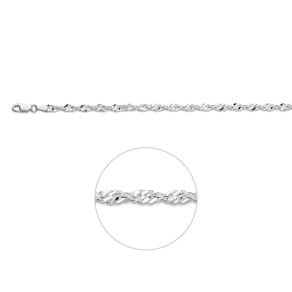 singapore 3,6 mm zilver wit