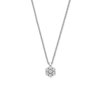 collier zirkonia 41 - 43 - 45 cm zilver gerhodineerd