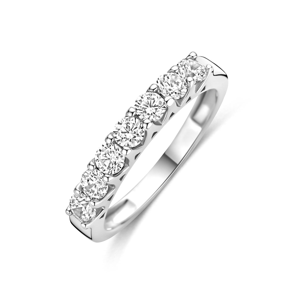 Ring Zirkonia Silber rhodiniert
