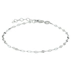 Fußkettchen 2,2 mm 24 + 2 cm Silber rhodiniert