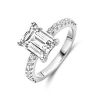 ring zirkonia zilver gerhodineerd