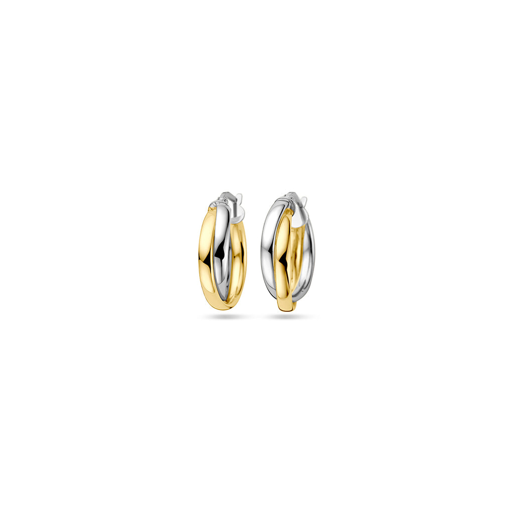 oorringen 1 micron zilver verguld (geel/rhodium)