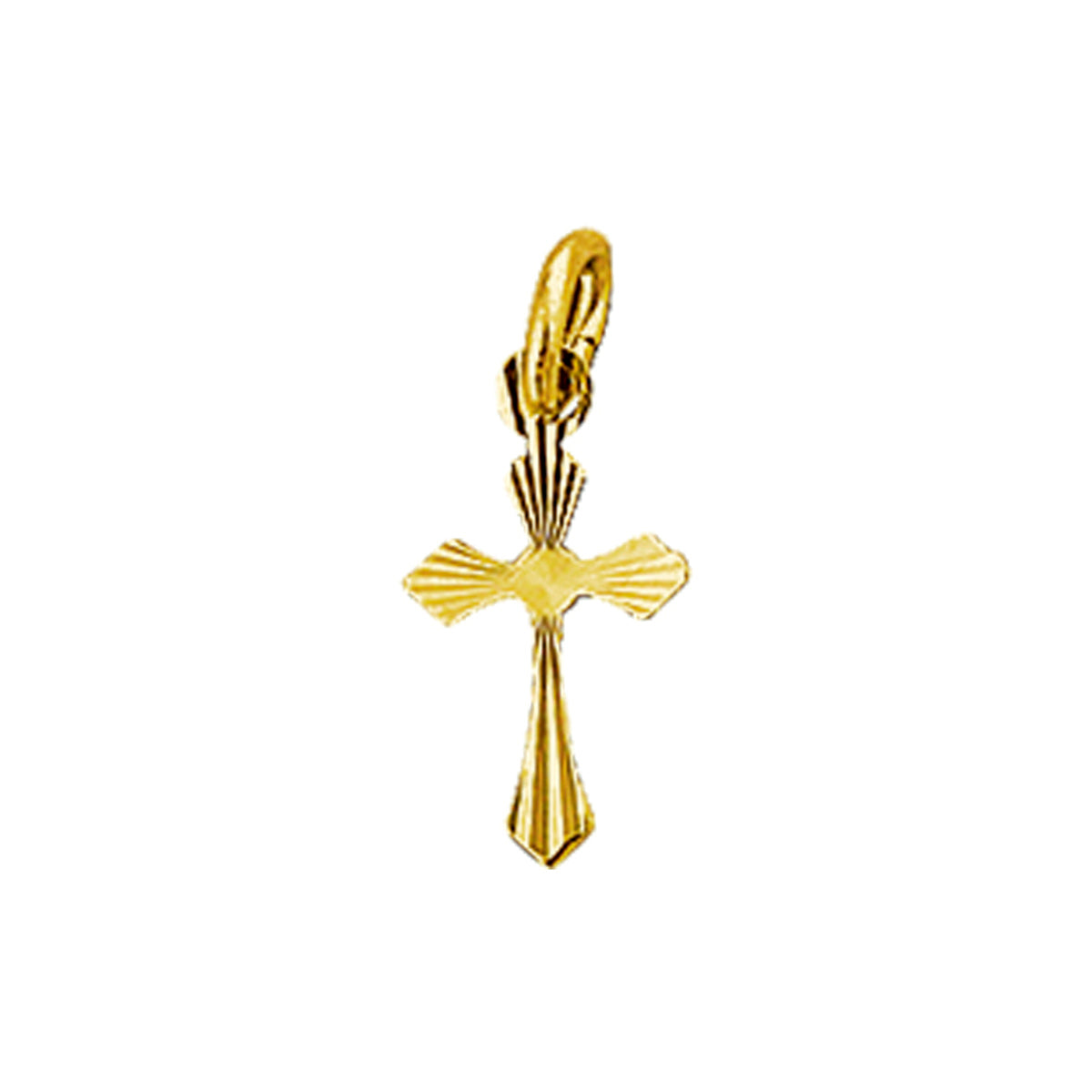 hanger kruis gediamanteerd 14K geelgoud