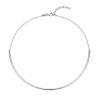 collier 2,5 mm 38,5 + 5 cm zilver gerhodineerd