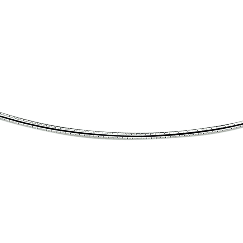 omega rond 1,6 mm zilver gerhodineerd