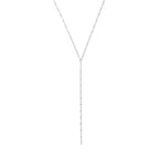 y-collier 42,5 cm zilver gerhodineerd