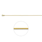 slang rond 0,9 mm 14K geelgoud